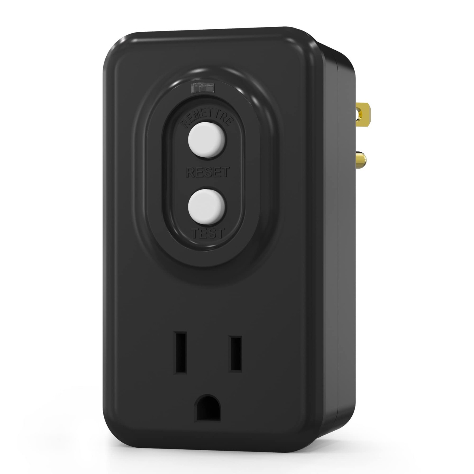 AIDA GFCI Adapter, 15 AMP Single Outlet Grounded 3Prong GFCI Adapter, for Ind…
