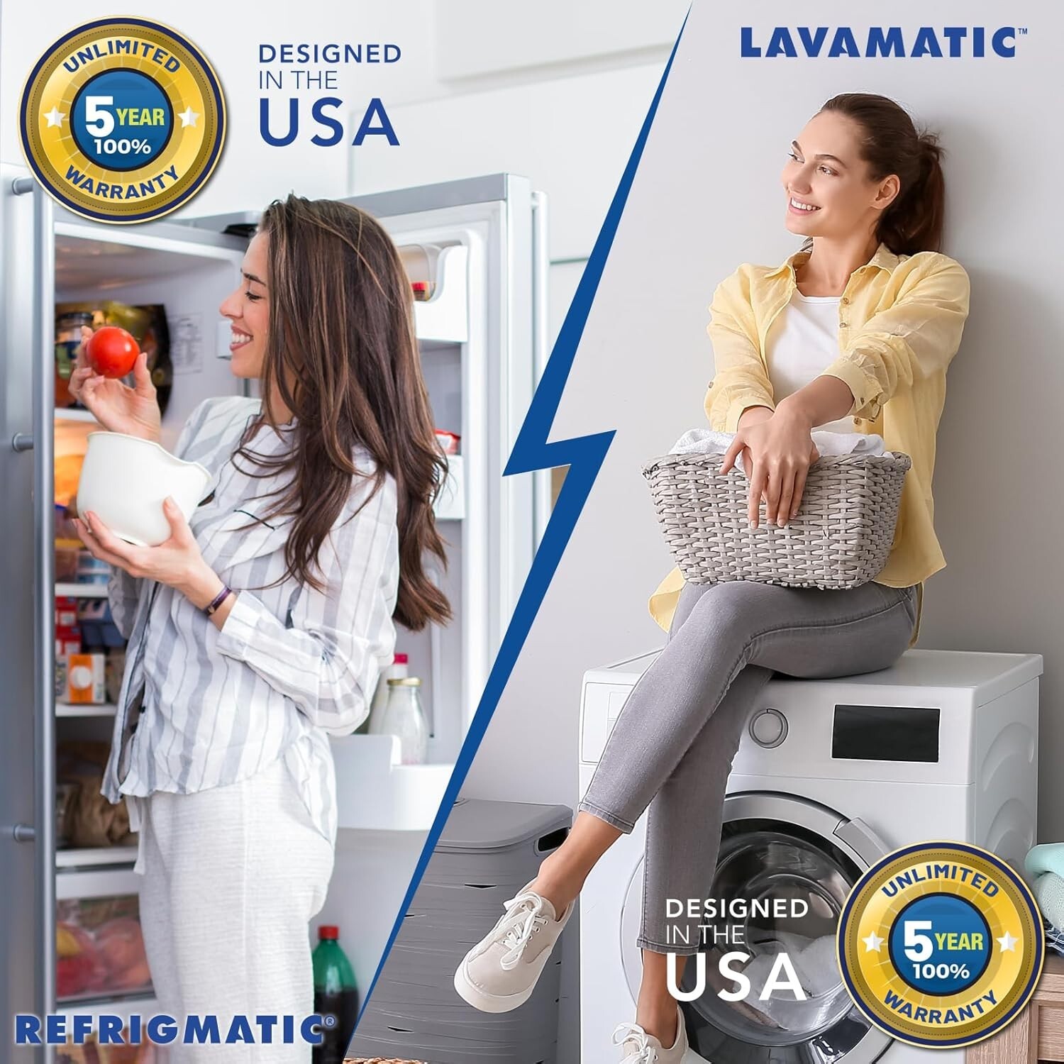 Two Electronic Voltage & Surge Protector, your Refrigerator and Washing Machine