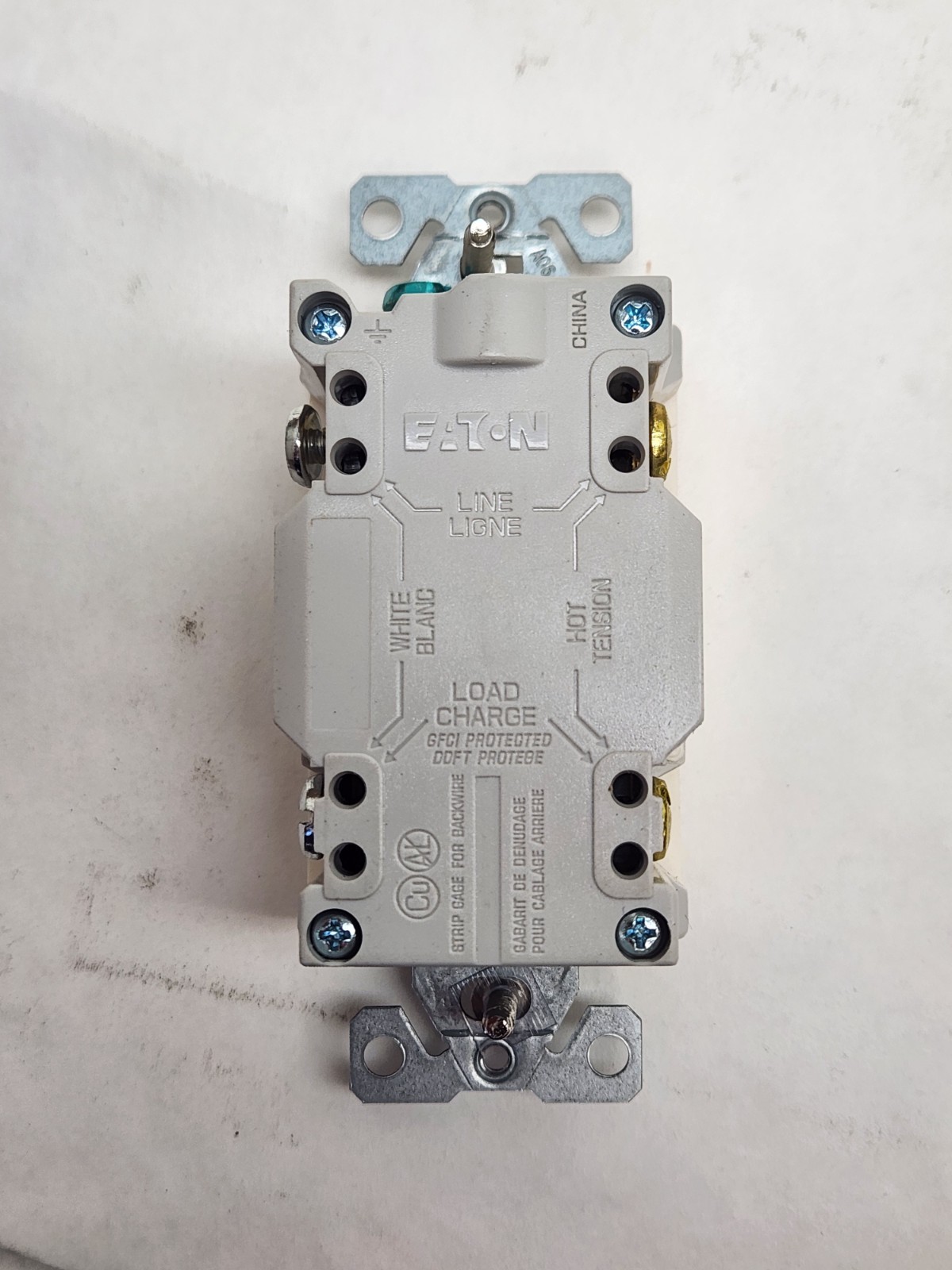 10 Pcs – Eaton TRSGF15LA Light Almond GFCI Self-Test Receptacle Outlet & Cover