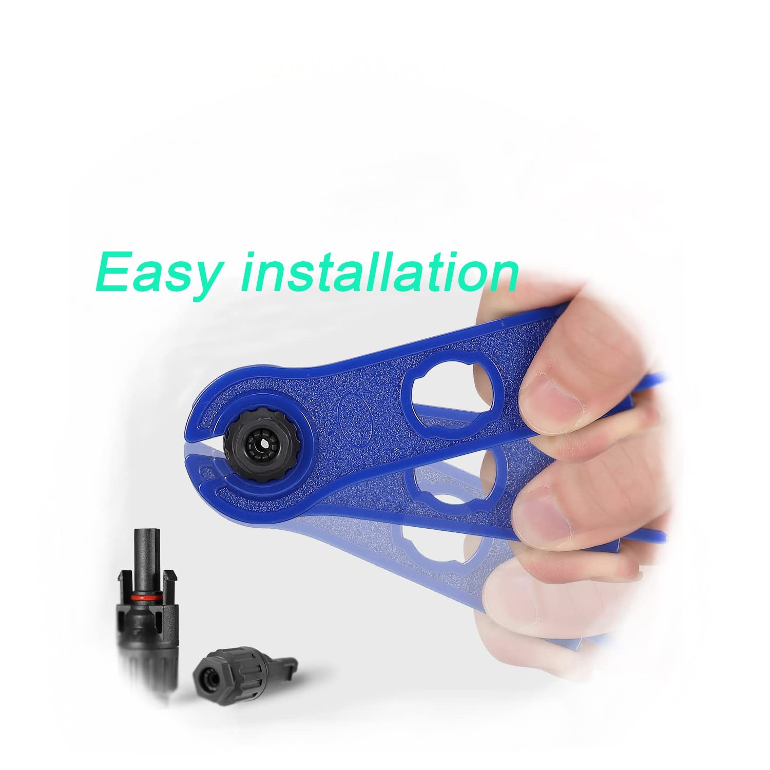 Solar Y Branch Connector 2-to-6 10AWG 45A IP68 MC4 Parallel Cable 30cm Tool-Free