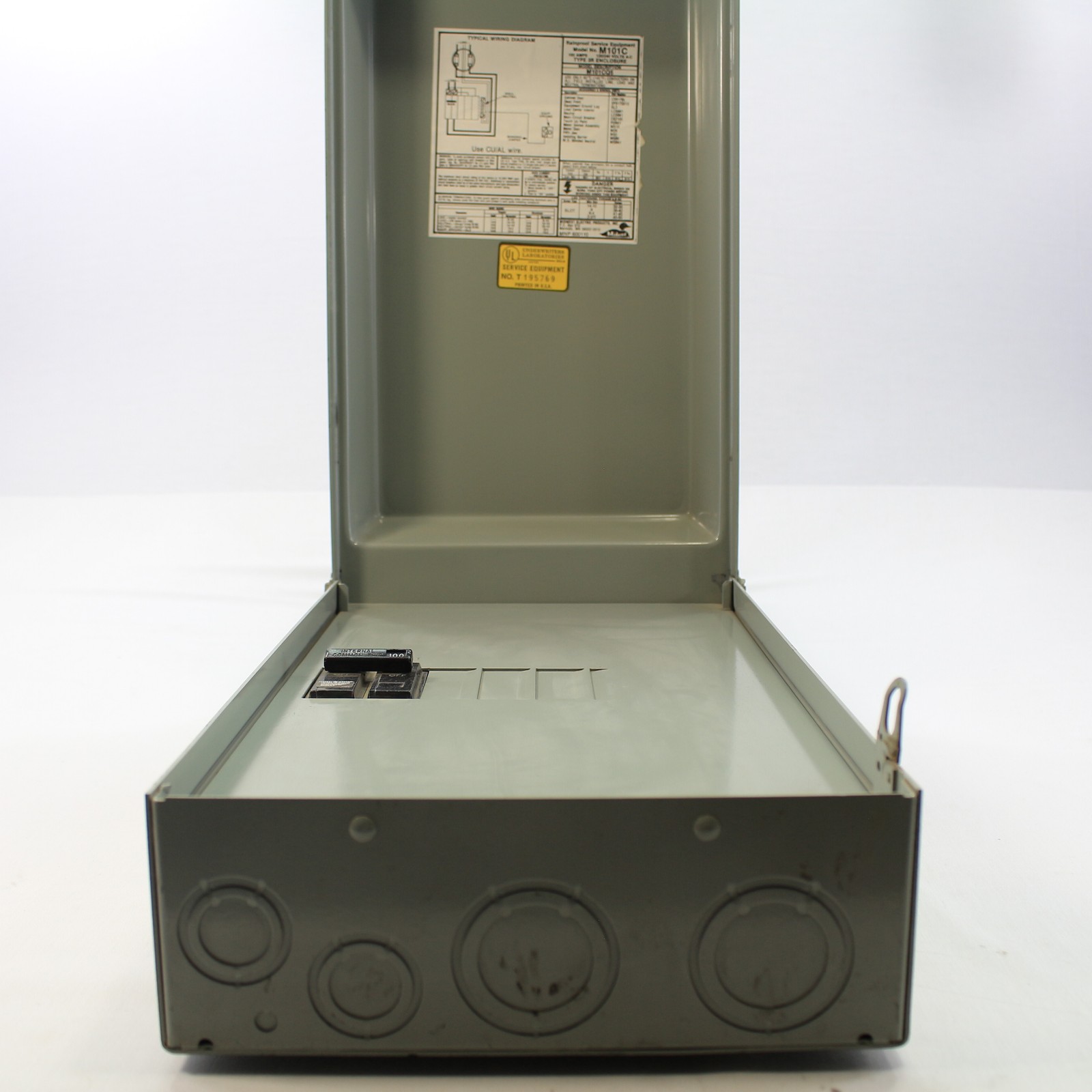 Midwest M101C 100A Surface Metered NEMA 3R
