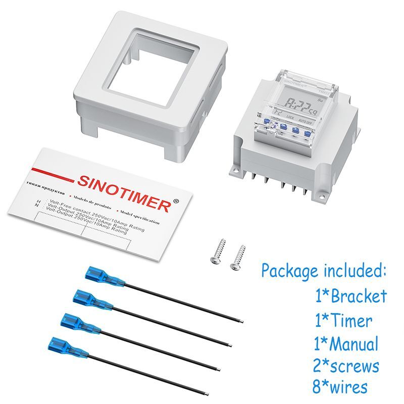 Timer Switch Two Group Relay Output Control 7 Days Weekly Programmable 2 Channel