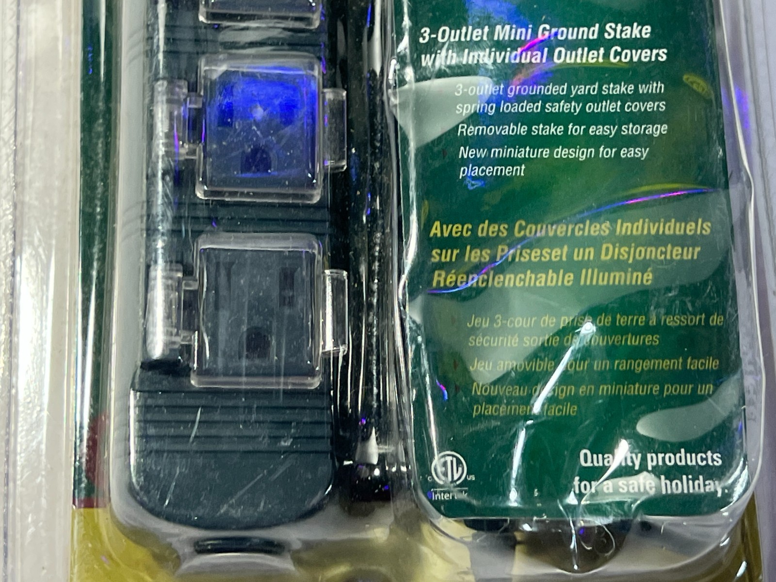 Stanley PlugBank Mini 3-Outlet Ground Stake