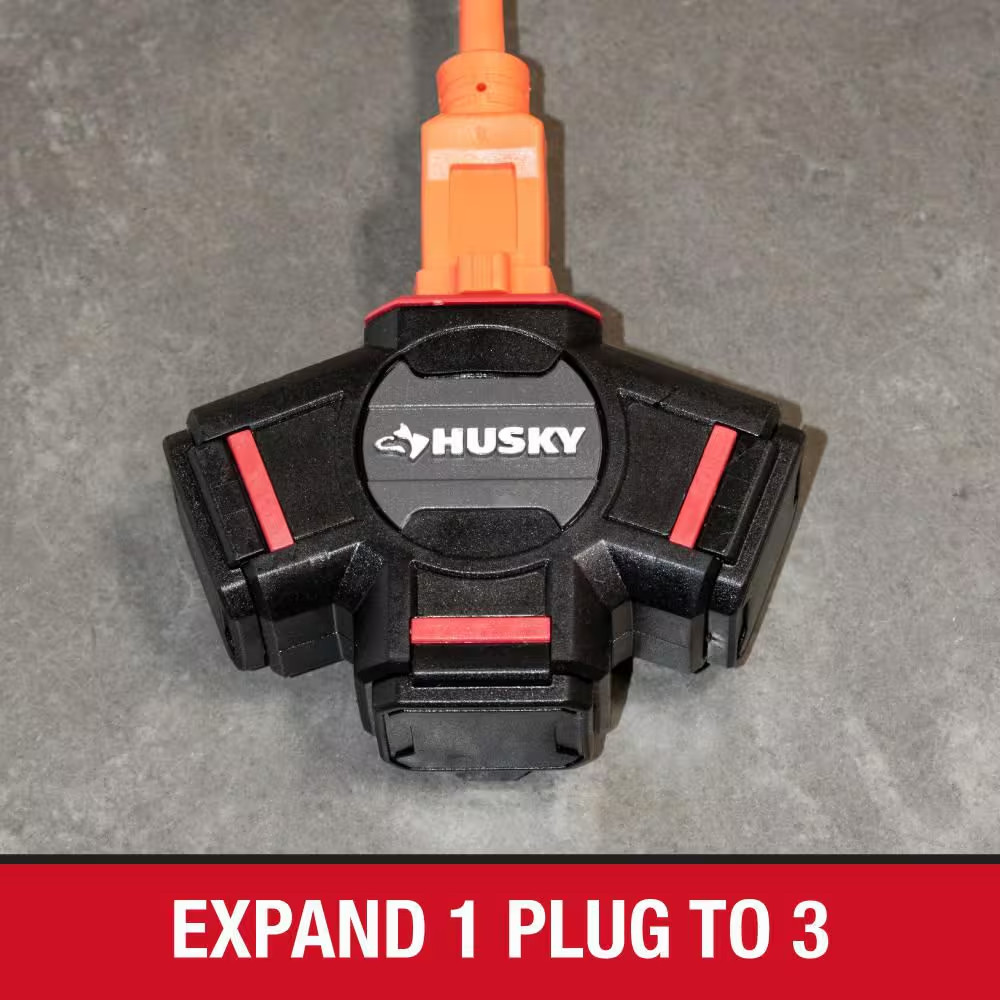 NEW 3-Outlet Power Hub with Water-Resistant Design for Indoor & Outdoor Use