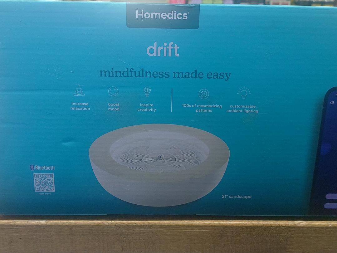 Homedics Drift Sandscape 21″ Table Cream ST-400-CE New in Box