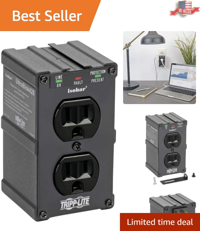 Metal Housing Surge Protector with Lifetime Limited Warranty – Isobar