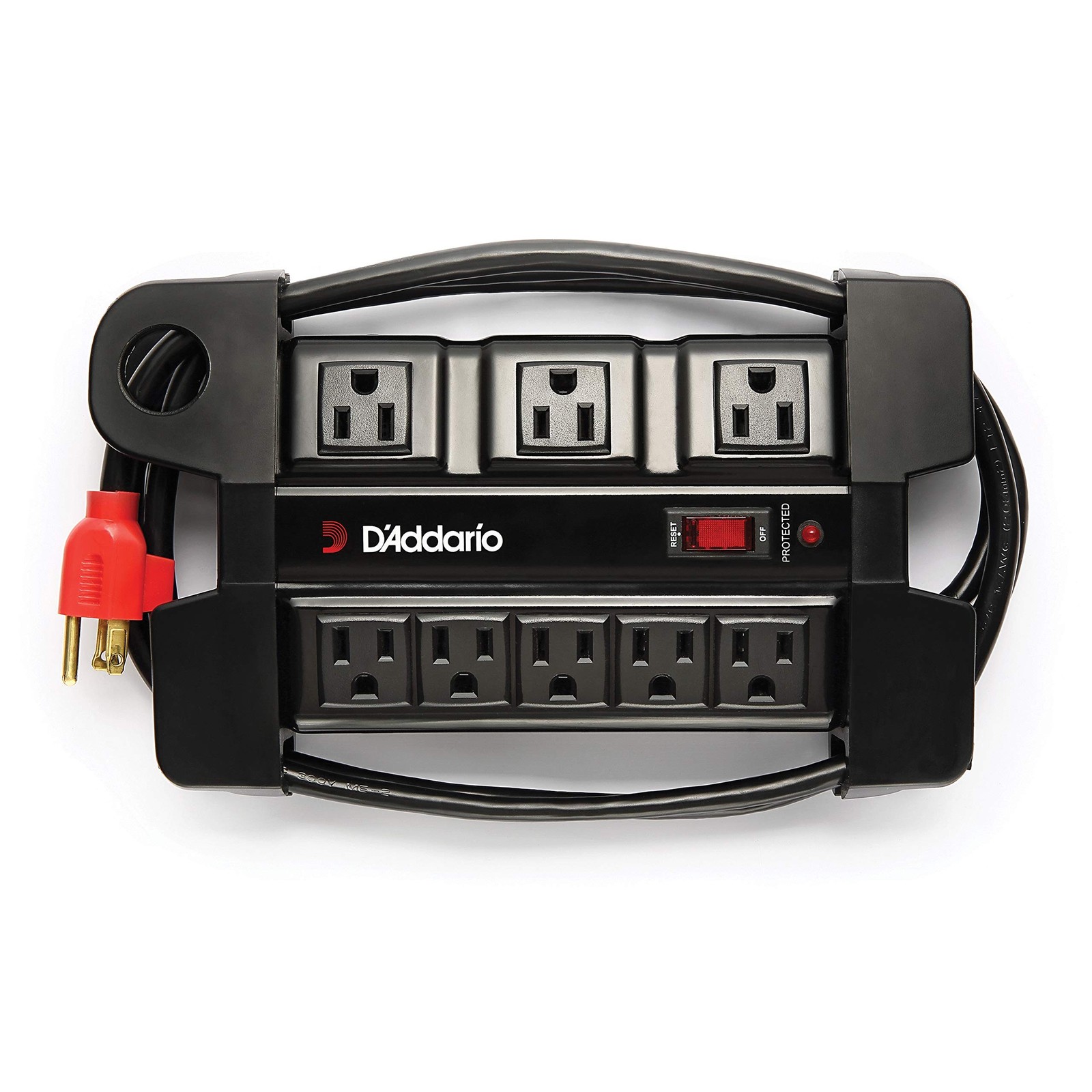 D’Addario Tour-Grade Power Base Surge Protector 6 ft Cable 5 Standard 3