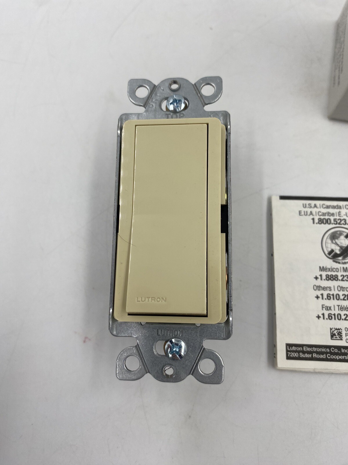 Lutron Claro CA-4PS-IV 15A 4 Way General Purpose Switch Ivory
