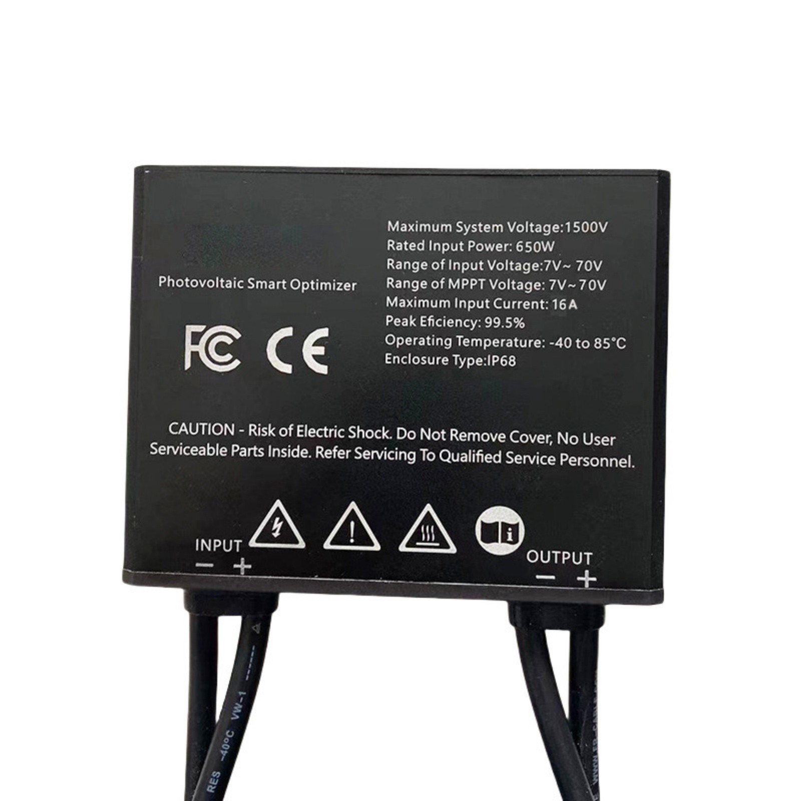 650W Solar Panel Optimizer MPPT Aluminum IP68 PV Module Power Booster 1500V