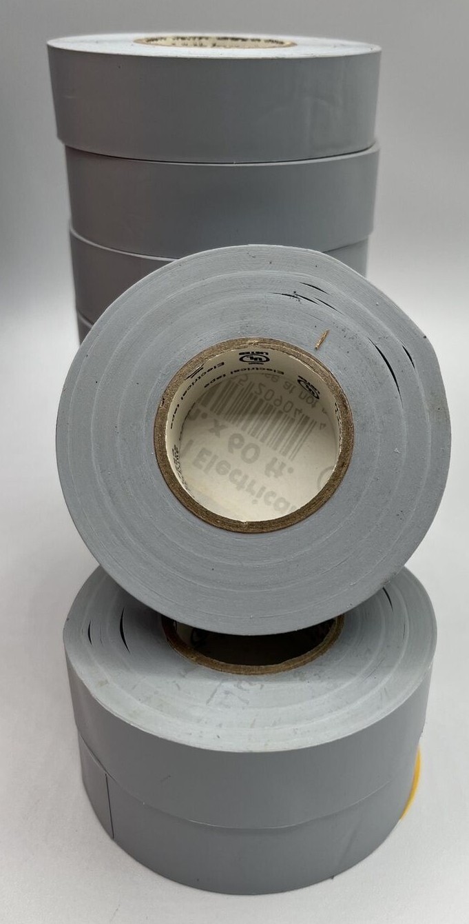 Vinyl PVC Electrical Tape 3/4Inx60Ft-Green, Red, Orange, Yellow, Blue,Brown,Gray