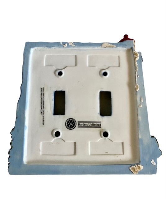 Borders Unlimited 3D Lighthouse Seagulls Ocean DOUBLE Electrical Switch Plate