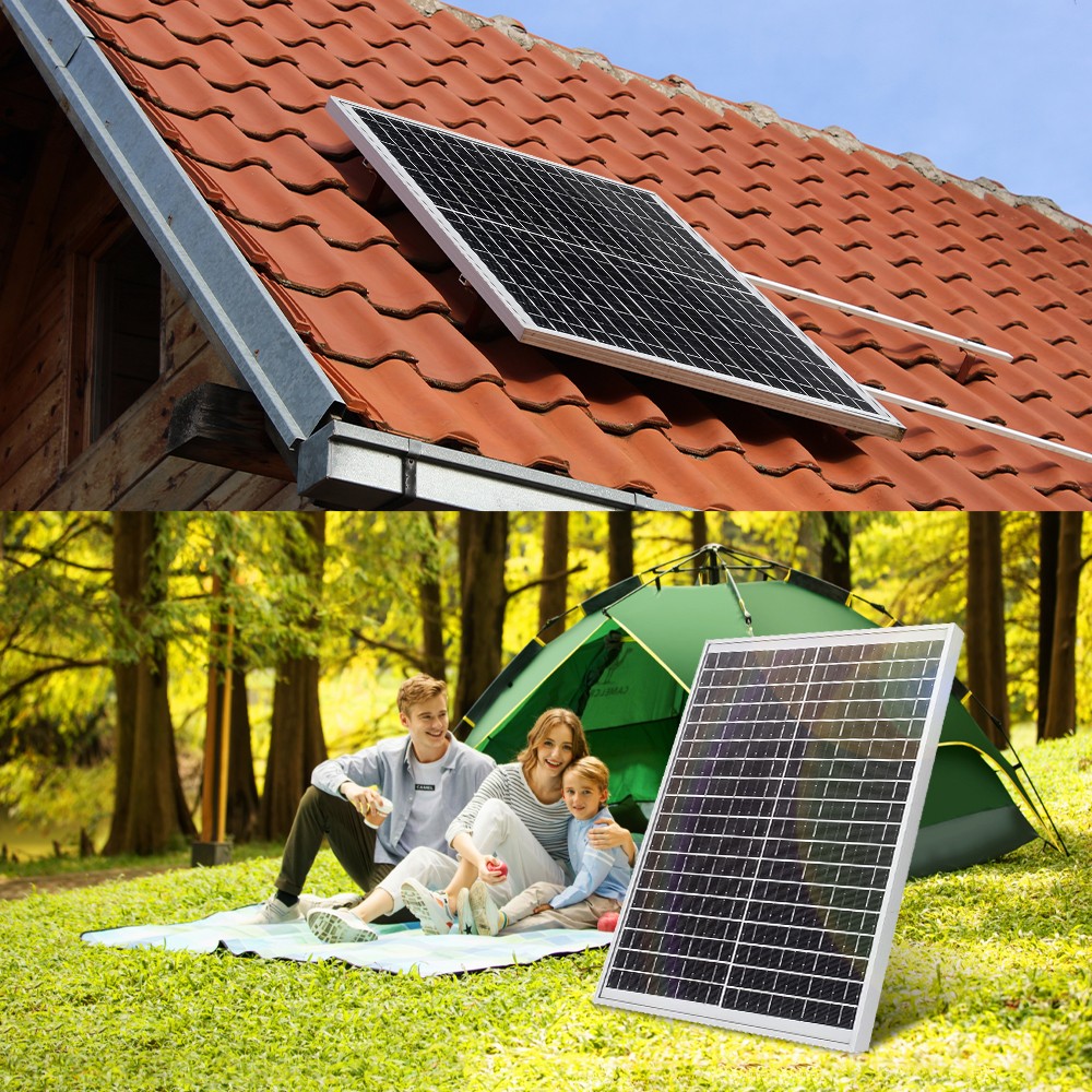 200W Watt 12V Mono Solar Panel Charging Battery Power RV Home Boat Camp Off-Grid