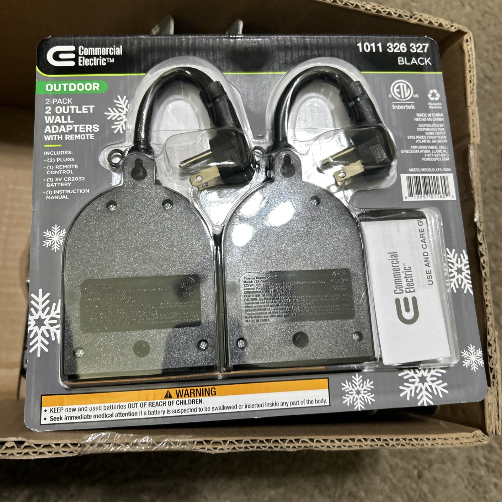 SET OF 6 Commercial electric LTS-YK05 Wireless Indoor/Outdoor Remote Control NEW