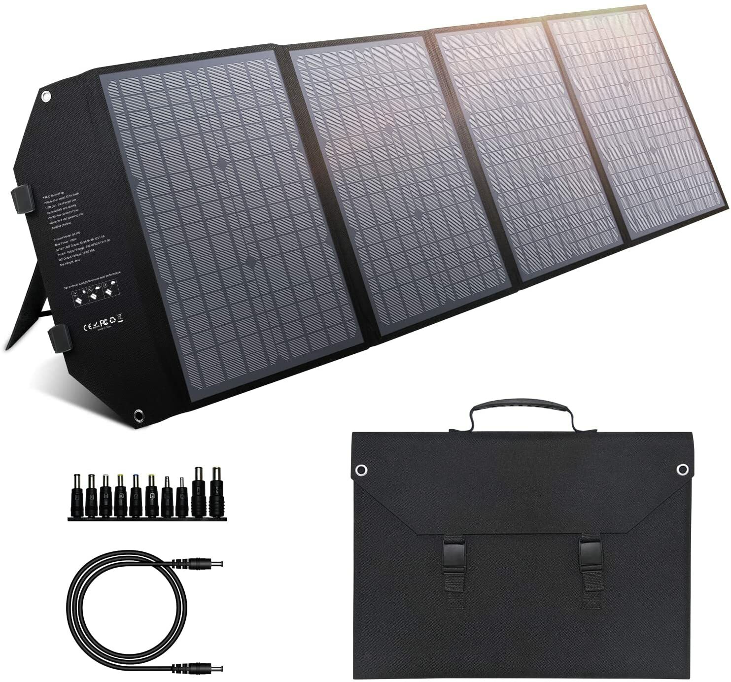 100W Foldable Solar Panel Charger