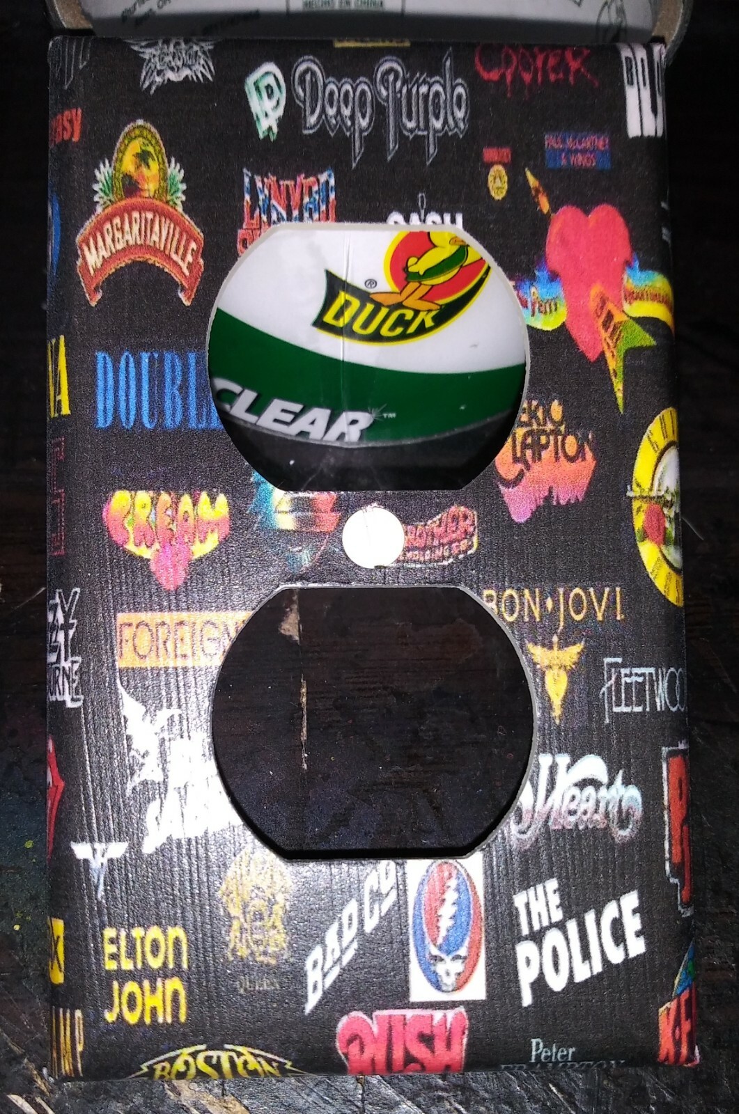 Custom Handmade Rock Bands Electric Outlet Wall Cover