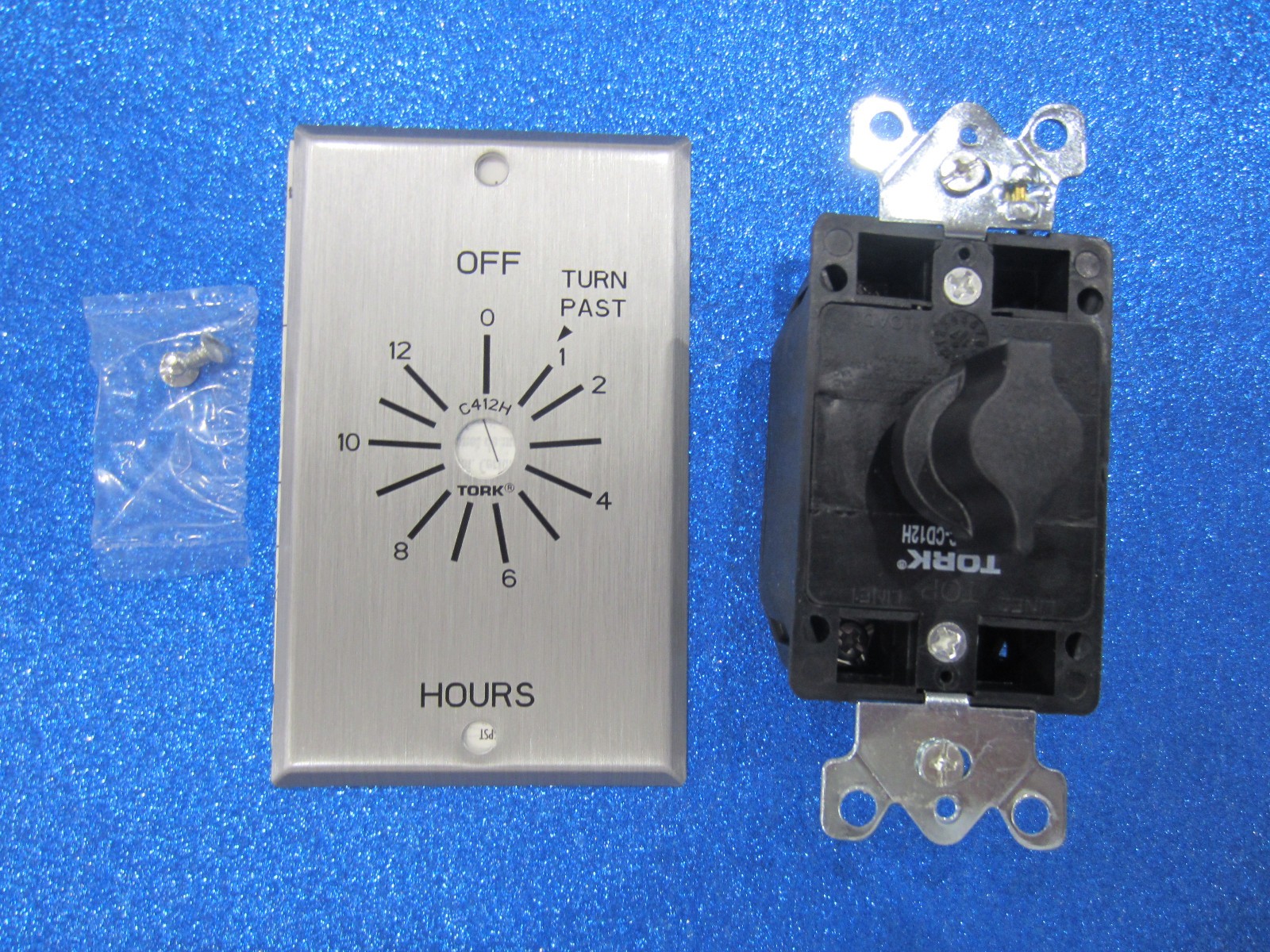 TORK C412H Spring-Wound in-Wall Twist Timer–12 HOUR TIMER