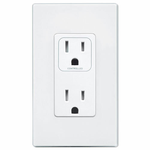 PCS PulseWorx UPB Split Duplex Wall Receptacle, White (RM1-15-W)