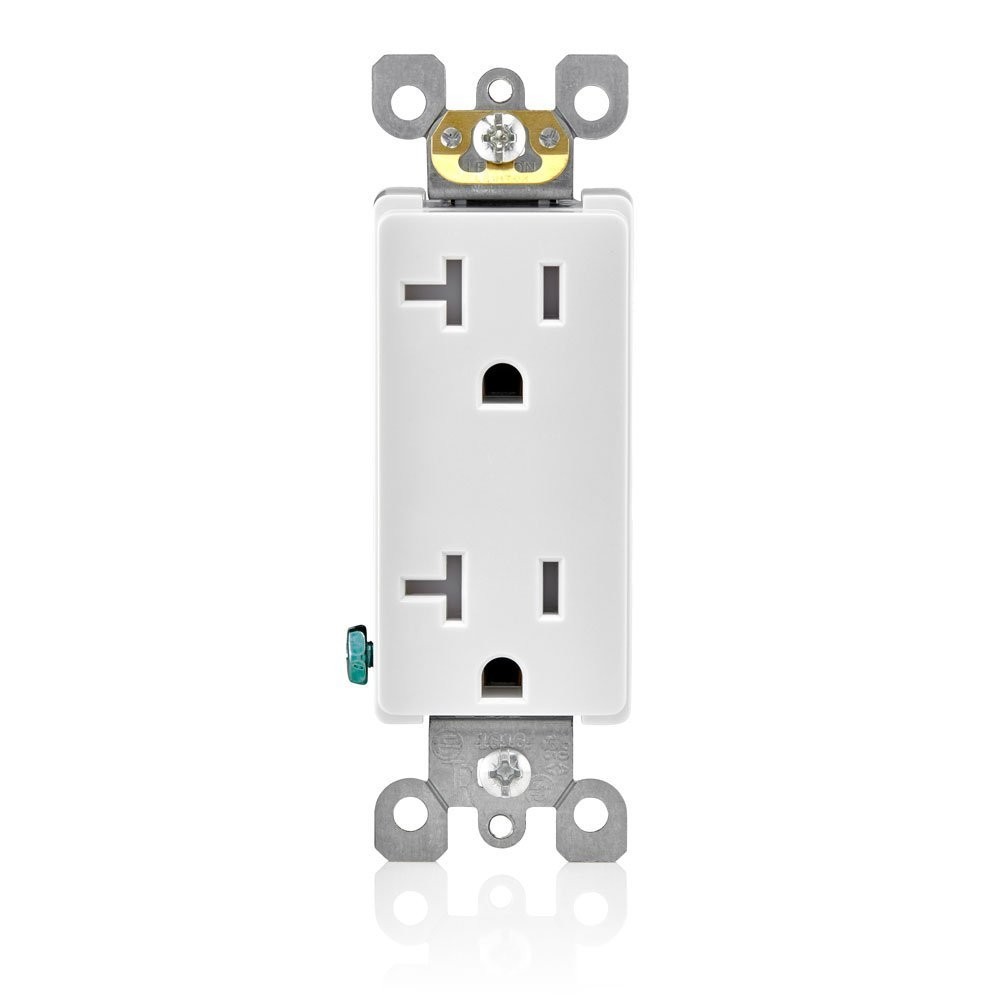 Elegant 20 Amp Decora Tamper-Resistant Electrical Outlet – Child Safety Approved