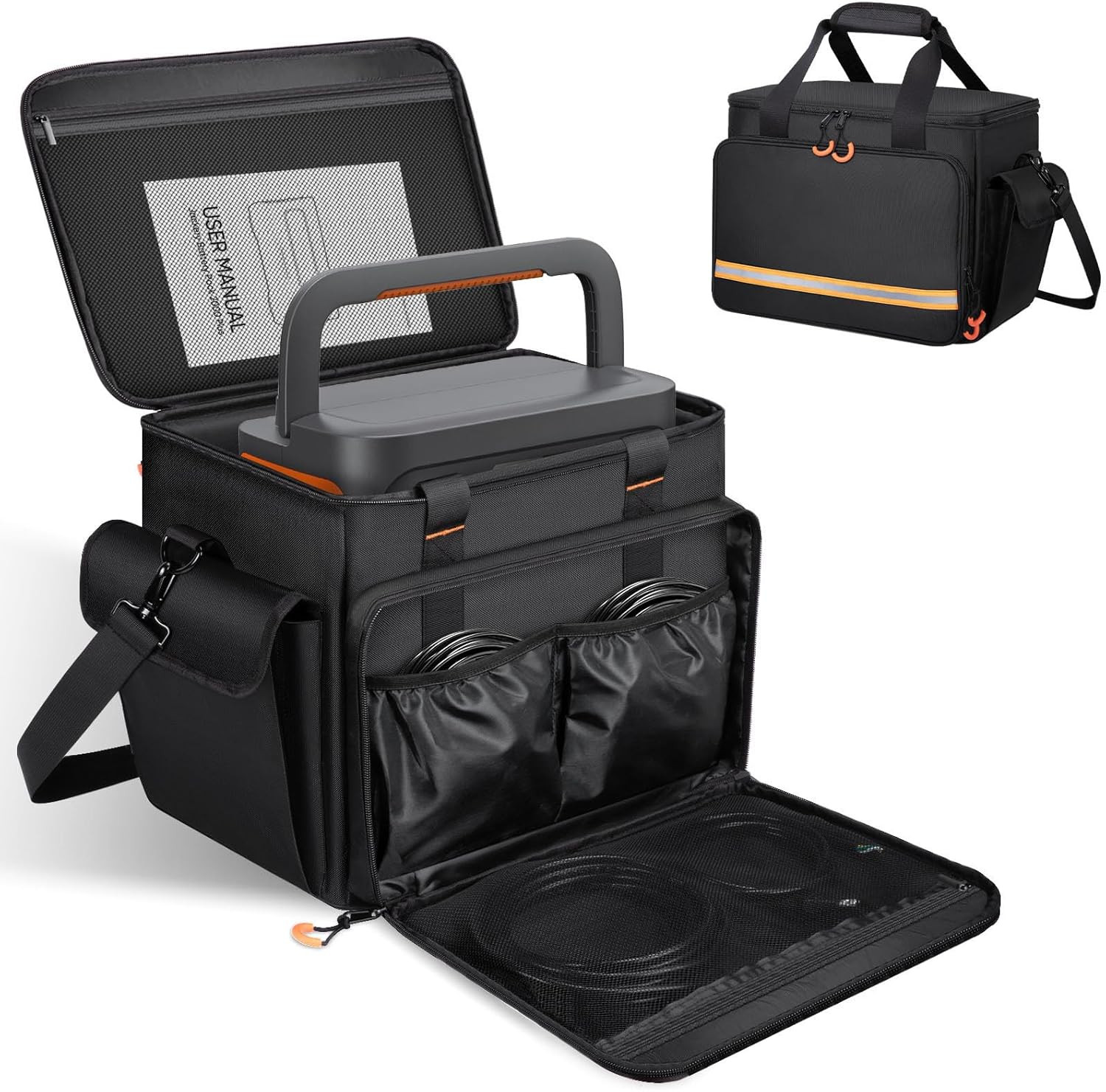 Portable Station Bag Compatible with Jackery Explorer 1000 V2/1000,With Plenty o
