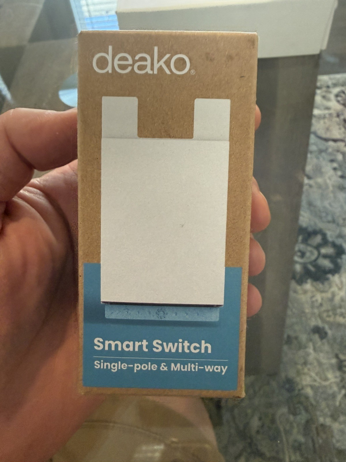 DEAKO Smart Light Wall Switch Gen 2 Single Pole 3-Way 4-Way 2.4 GHz Wi-Fi White