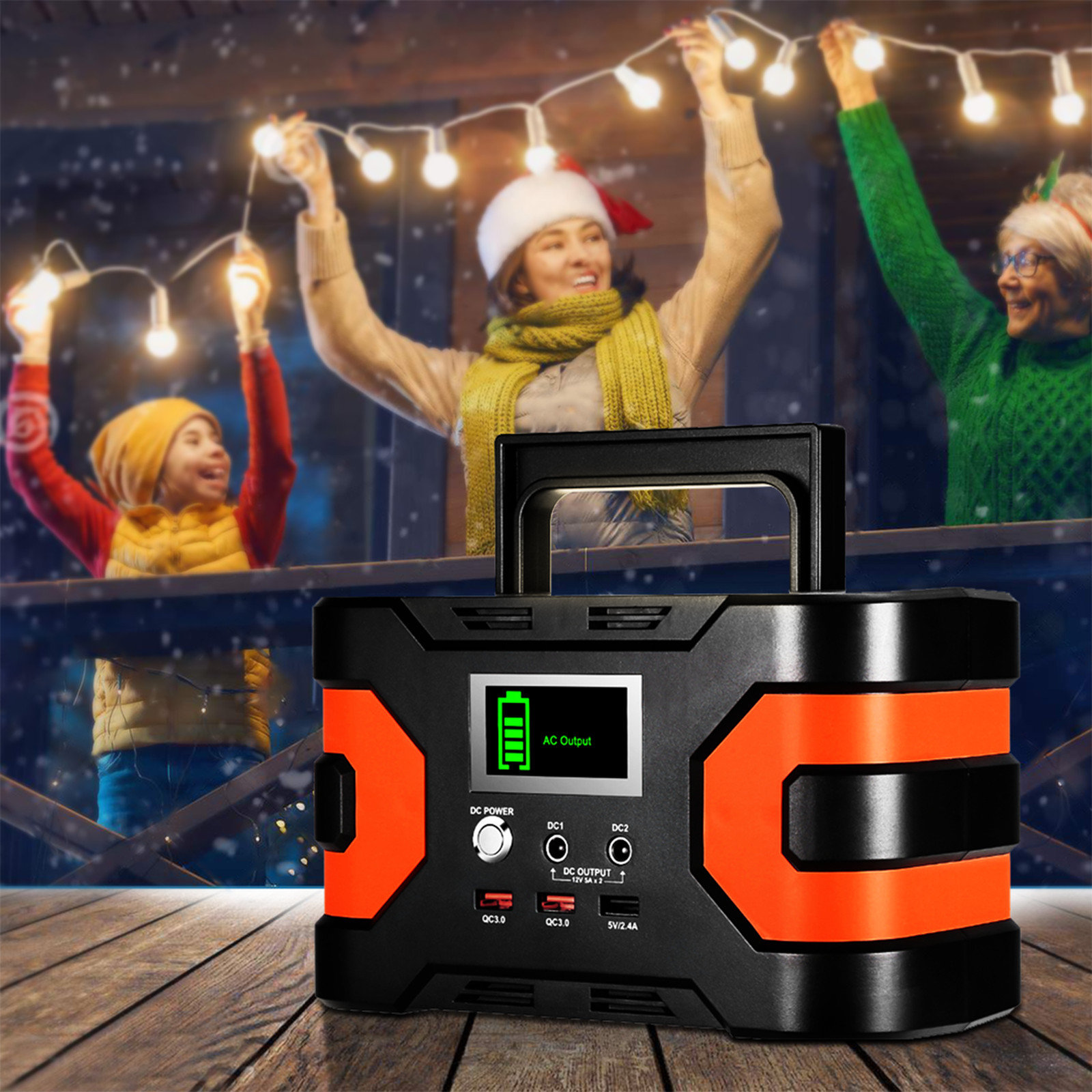 Flashfish EA150 Portable Power Station 150W 45000mAh/166Wh Solar Generator B2Q8