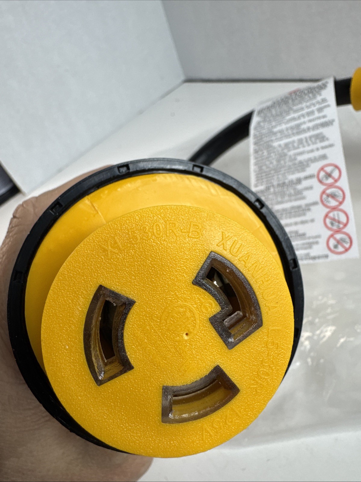 XUANHUA Power Cord Adapter XL530R-B Female to XL530P-A Male 13” Length