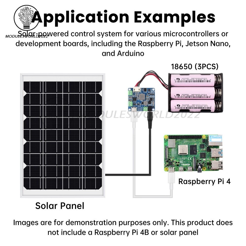 6-24V Solar Panel Power Management Module 5V 3A Supports MPPT, PD QC FCP SFCP
