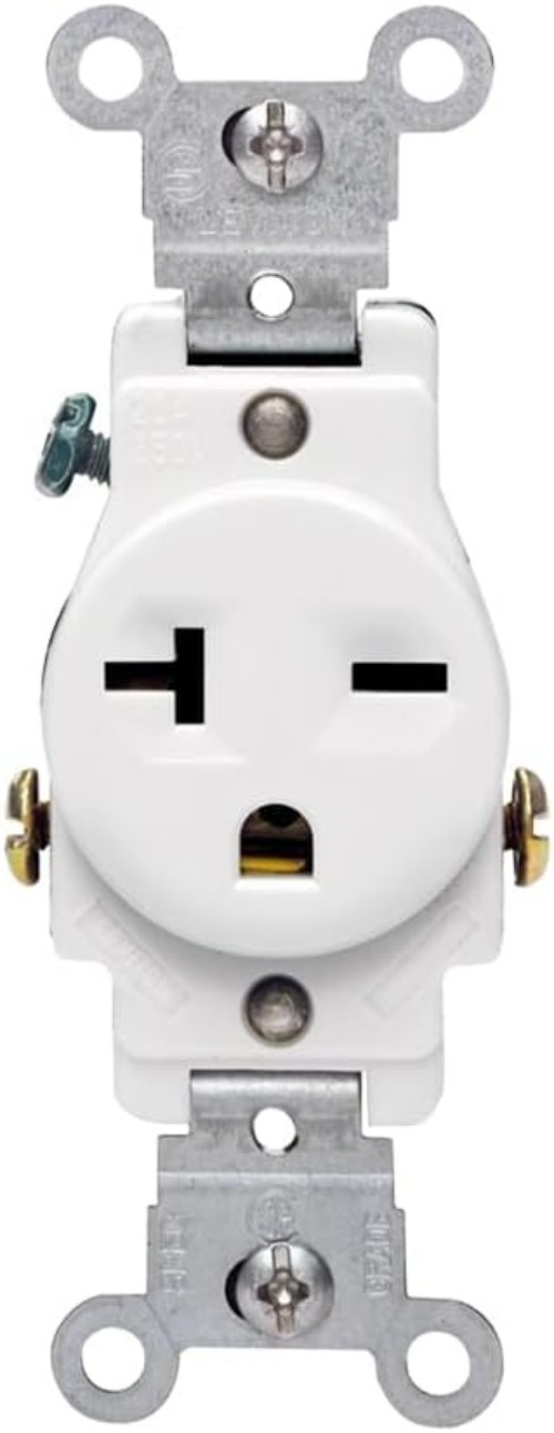 NEMA 6-20R 20 Amp Single Receptacle Outlet – 250V for Hotels, Schools, Offices