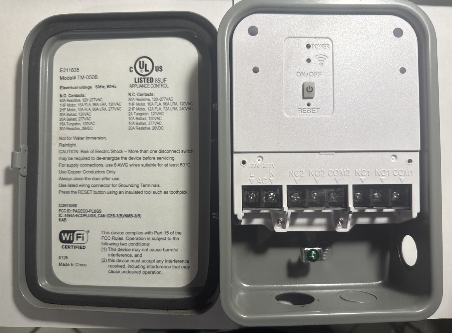 DEWENWILS 40A Outdoor Wi‑Fi Pool Pump Timer Smart Switch 120‑277V Heavy Duty Box
