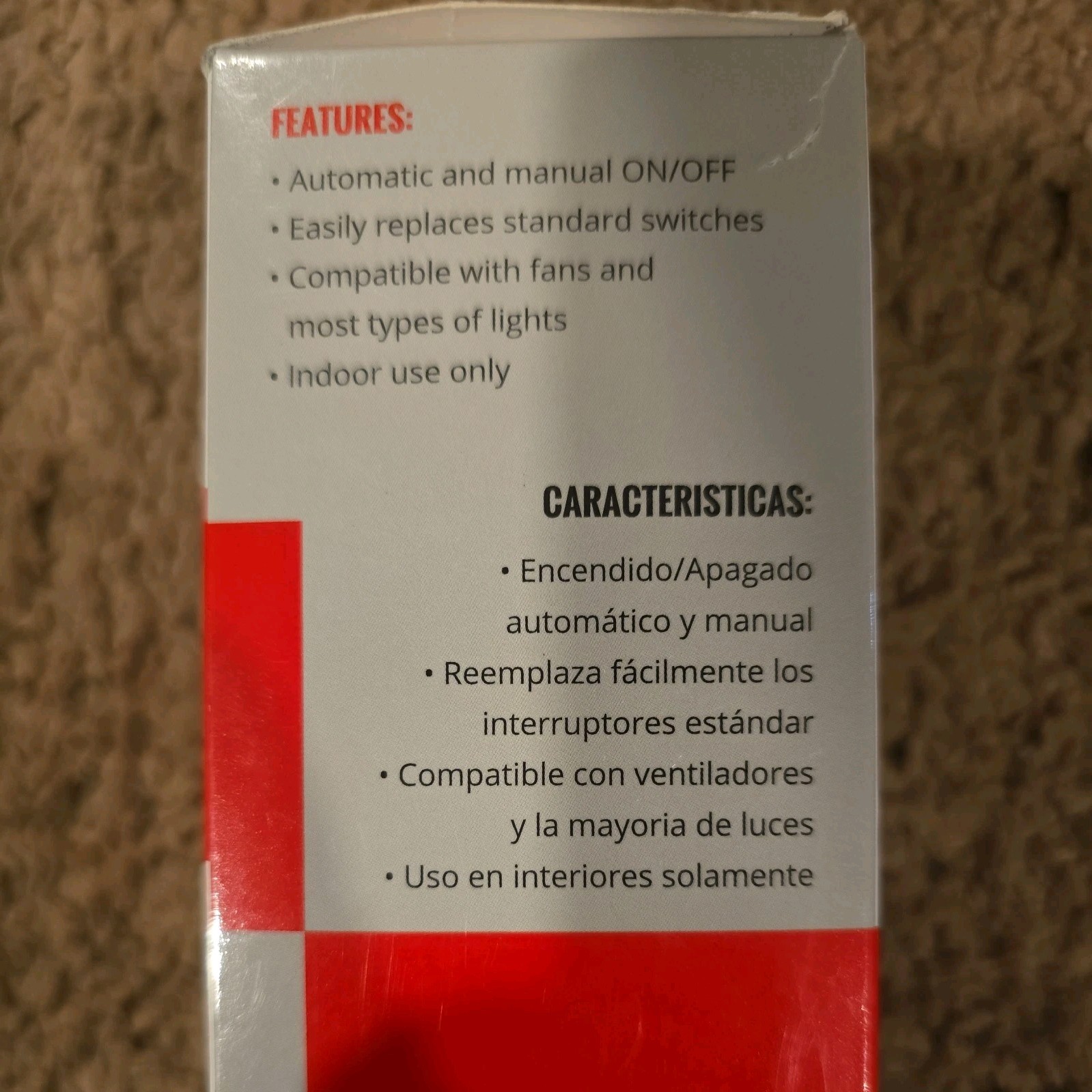 ENERLITES 3 Speed in Wall Ceiling Fan Control, Slide Switch, 120VAC, 2.5A,Single