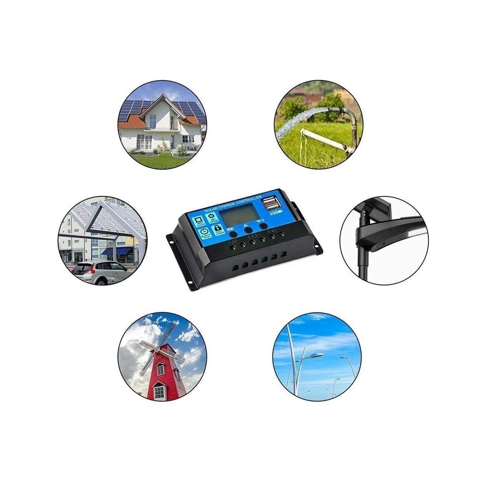 AeternaSol 200W Solar Panel Kit MonoOff-Grid Battery Power Boat Camping RV Home