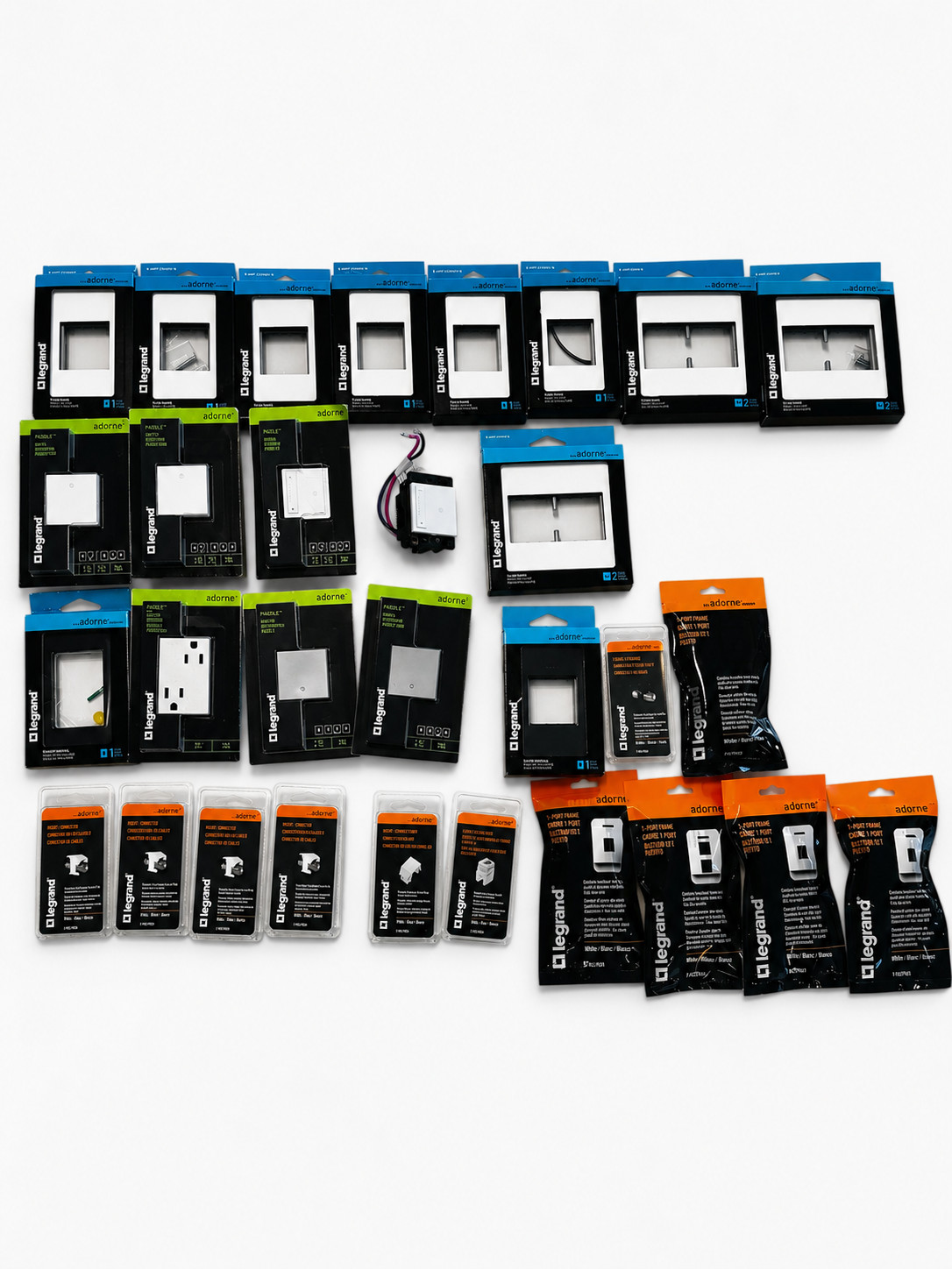 Legrand adorne Designer Switches, Wall Plates & Electrical Accessories – New Lot