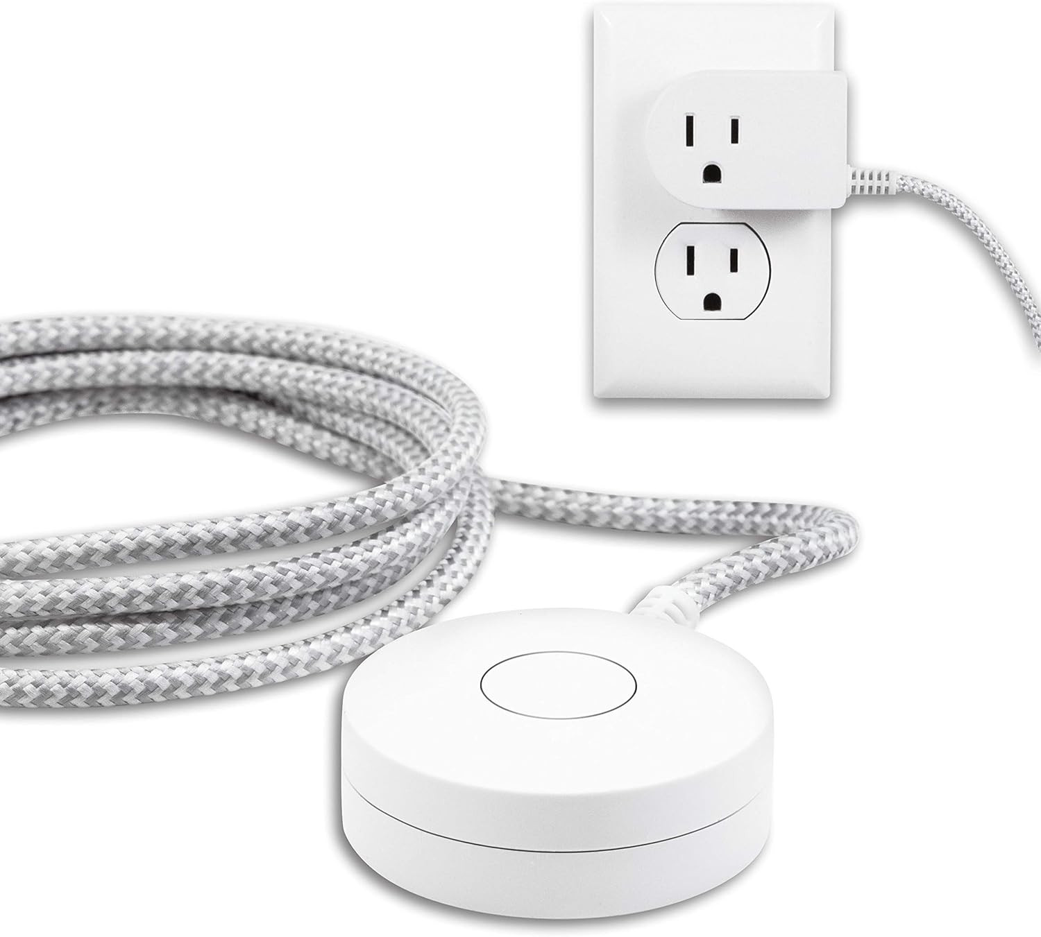 Philips Grounded Plug with Braided Cord, 6 Ft Long Power Cable, On/Off Switch, f