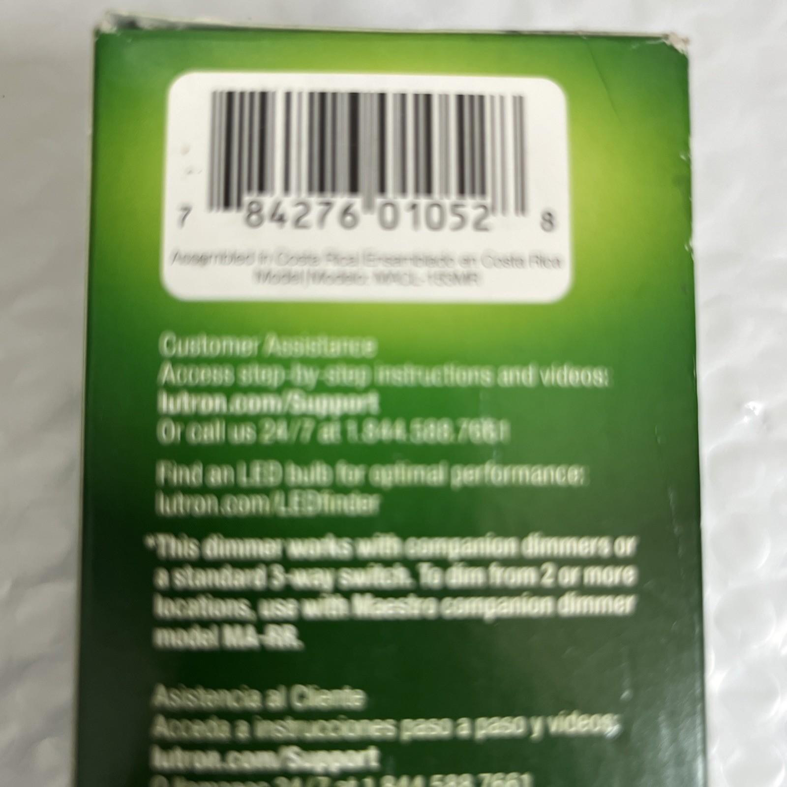 Lutron Maestro LED+ Dimmer Switch for Dimmable LED Bulbs, 150W/Single-Pole
