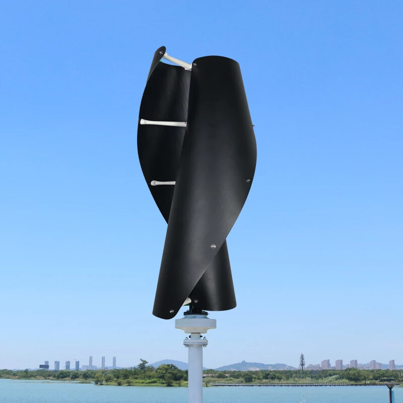 800W Vertical Wind Turbine 12V -48V Savonius Silent Windmill Generator Kits