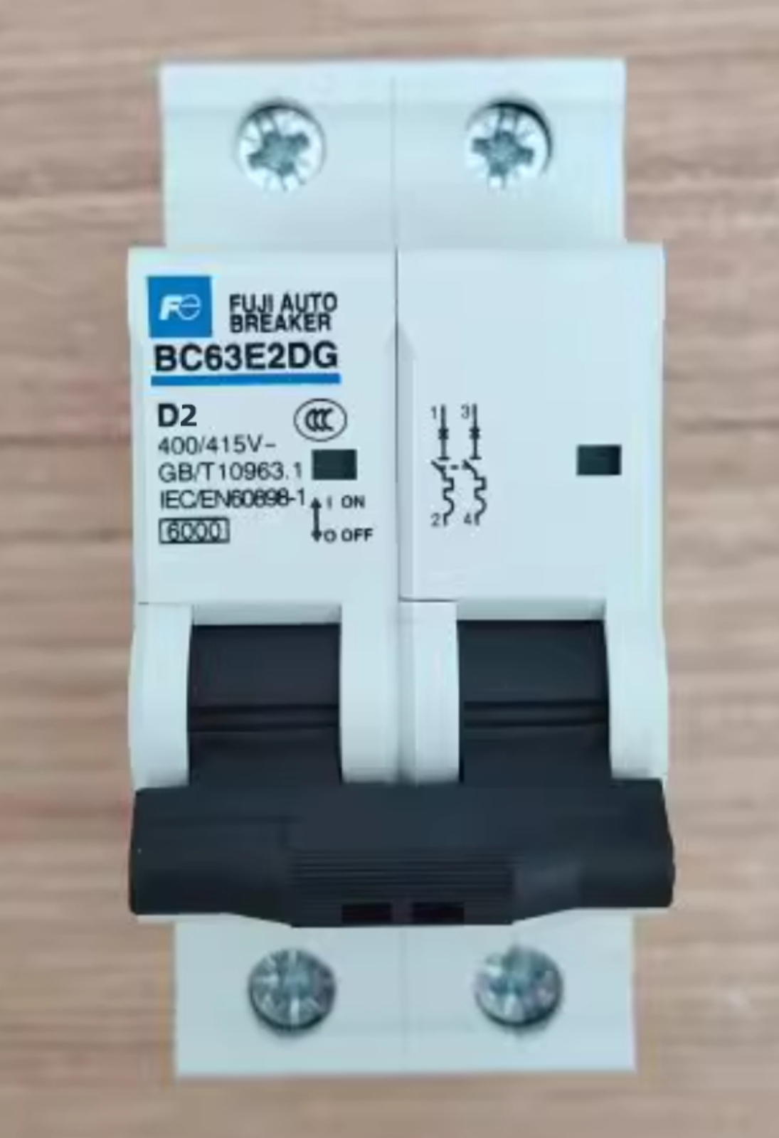 Fuji Electric Miniature Circuit Breaker MCB BC63E2DG-2P D2 2A