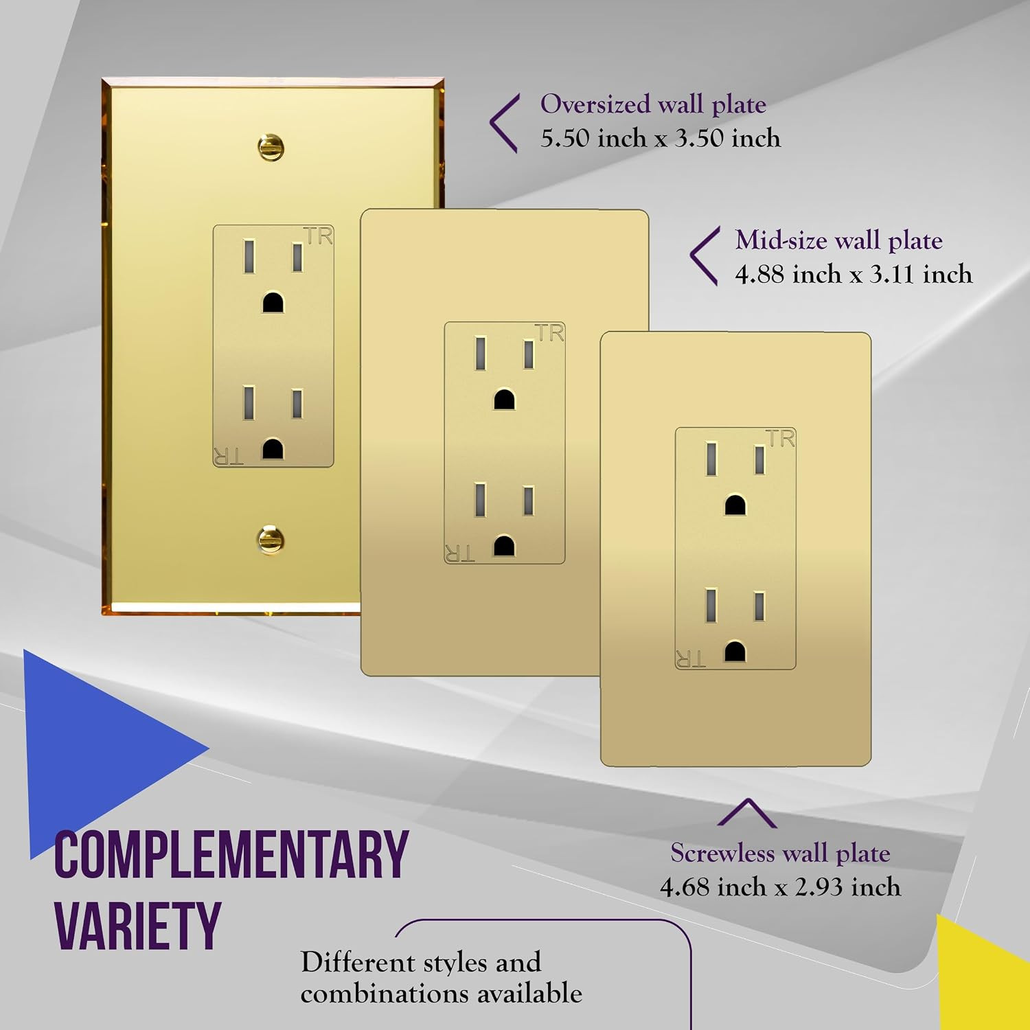 Elite Series Decorator Receptacle Outlet Child Safe Tamper-Resistant, Self-Groun