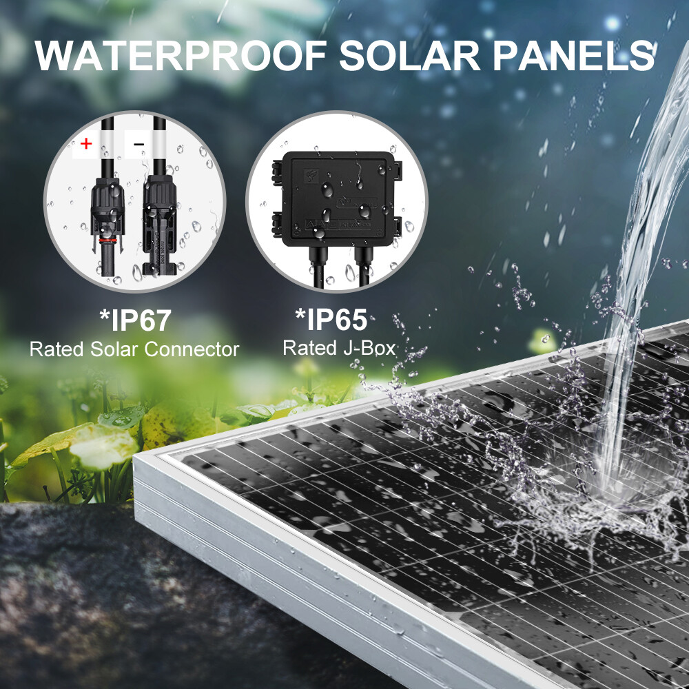 Dokio 100w 200w 400w Rigid Monocrystalline Solar Panel Kit for Home/Backup Power