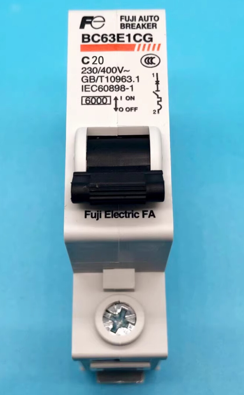 Fuji Electric Miniature Circuit Breaker MCB 1P BC63E1CG-20C 20A