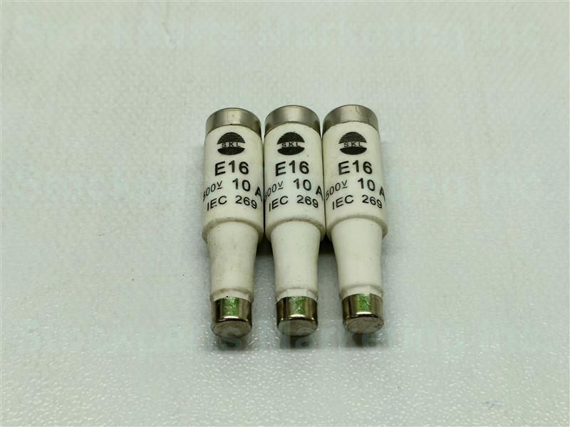 Lot 3 Pcs. SKL E16 IEC 269 Fuse 500V 10A 30 Days Warranty Fast Shipping