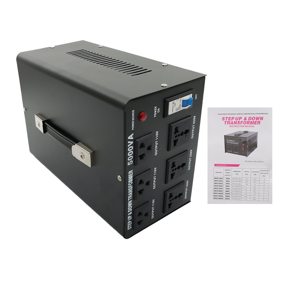 Transformer Voltage Converter 5000W Step Up/Down 110V-220V to 220-240/220V-110V