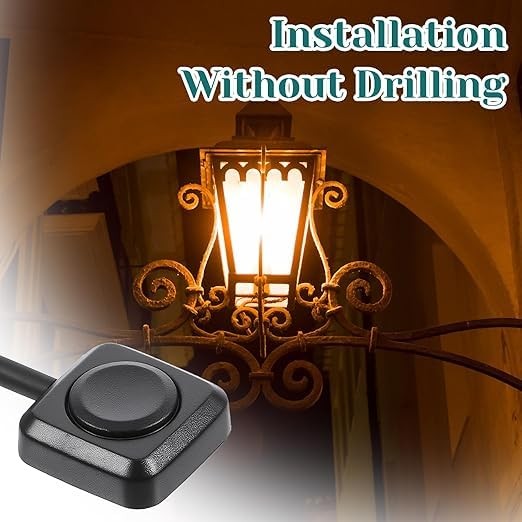 4 Pcs Momentary Push Button Switch 12V Small Black Shell with Black Shell