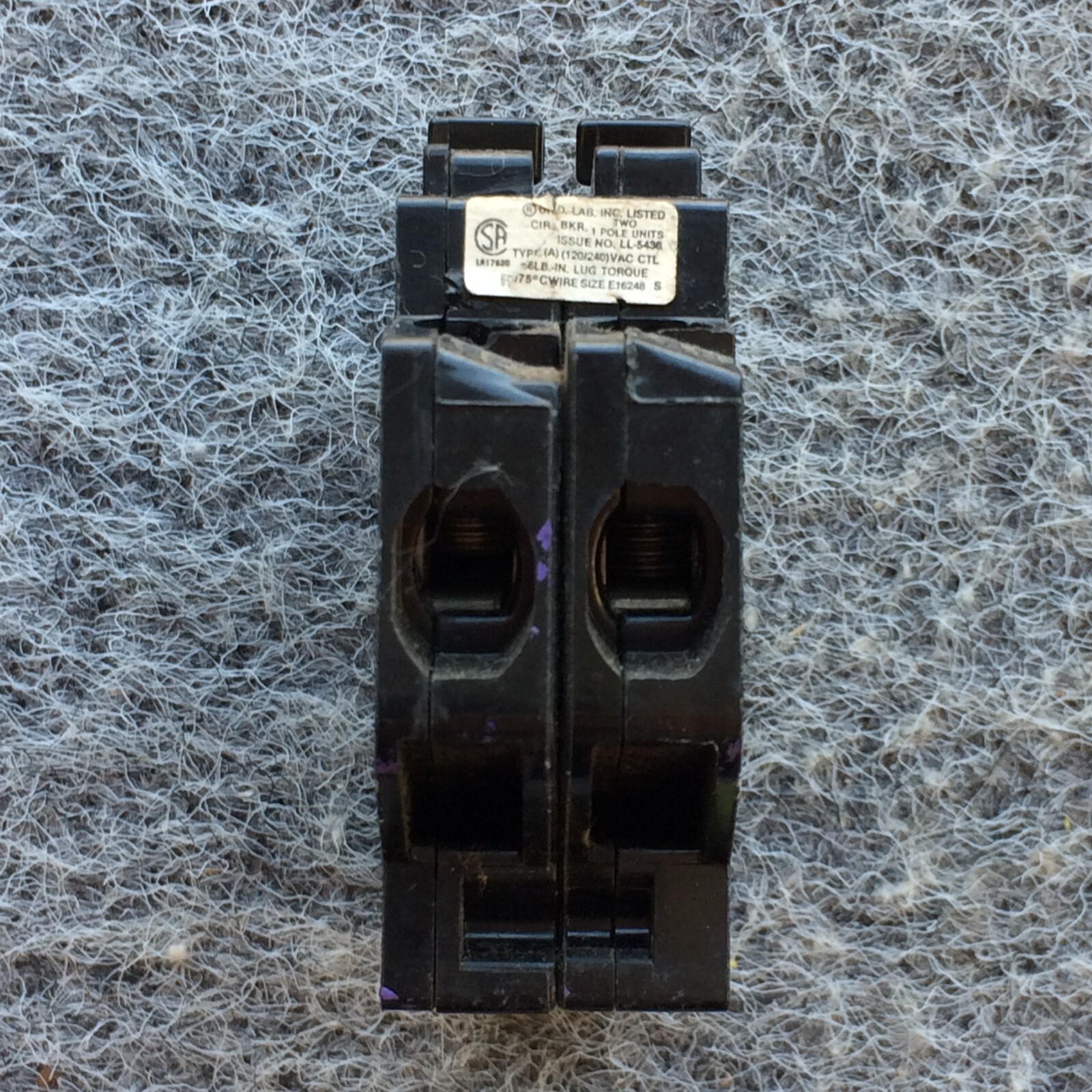 Crouse Hinds Murray MH215 Circuit Breaker 2 POLE 15 AMP 1 Year Warranty