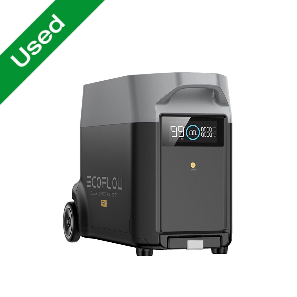 EcoFlow DELTA Pro Power Station Smart Extra Battery 3600Wh LiFePO4 Battery Used
