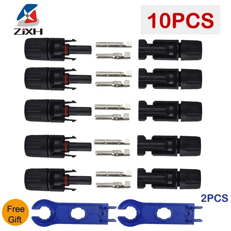 10/20/50/100/200 Pairs Solar Cable Connectors Male Female DIY For Solar Panel US