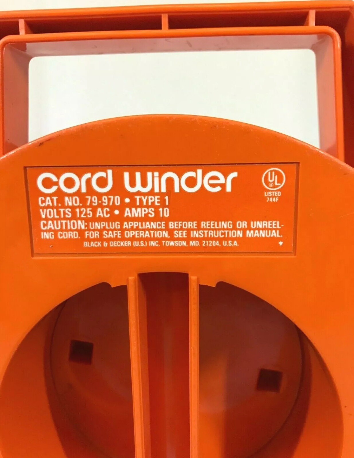 Black & Decker Cord Winder Model 79-970 25 Ft Extension Cord NEW!