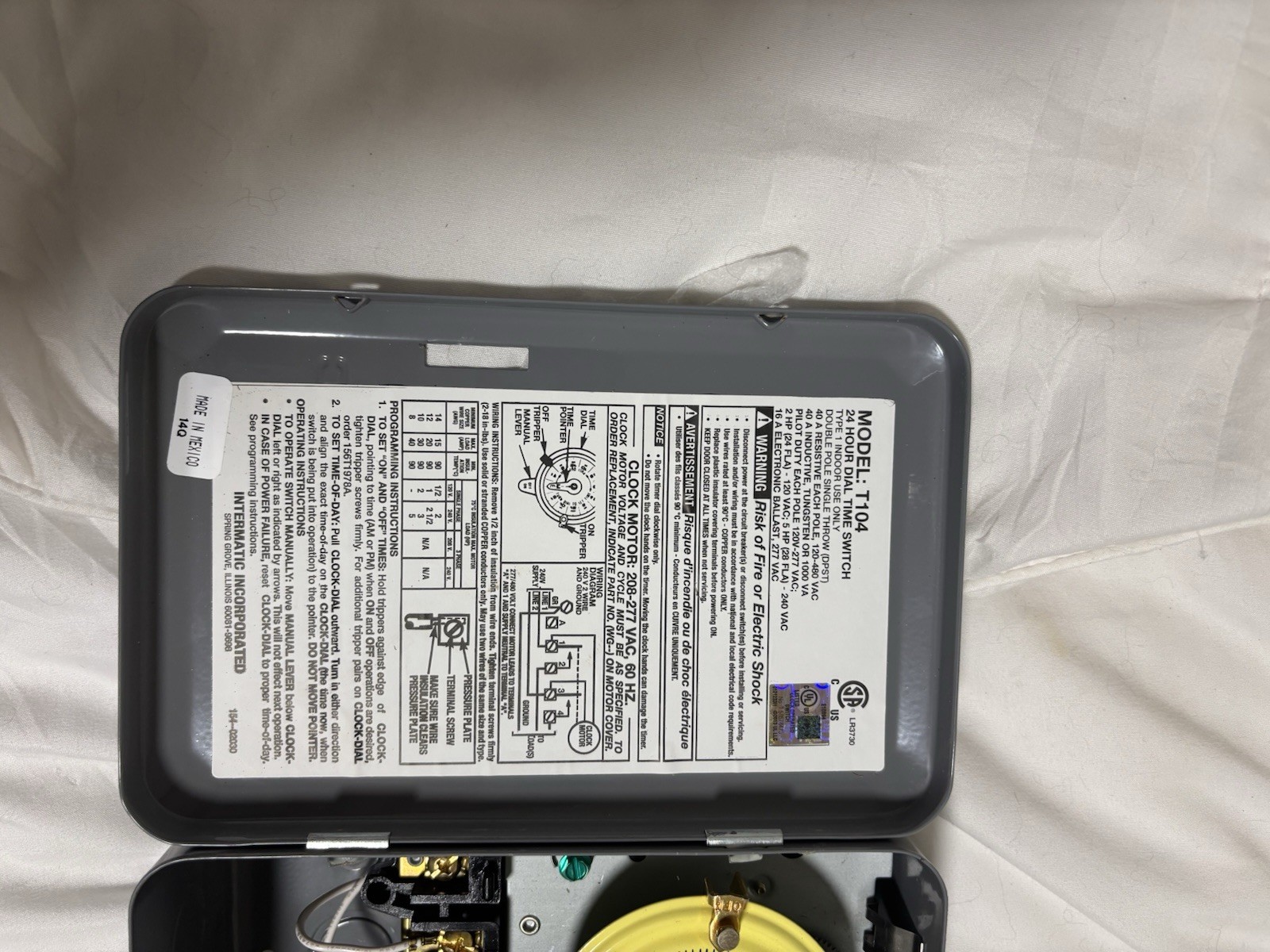 intermatic timer switch t104