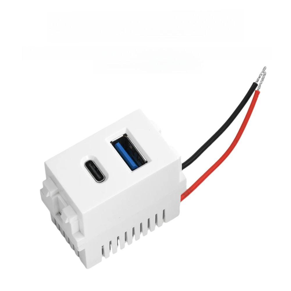 220V AC to 5V DC USB Power Socket Panel 2.1A Output for Phones Tablets