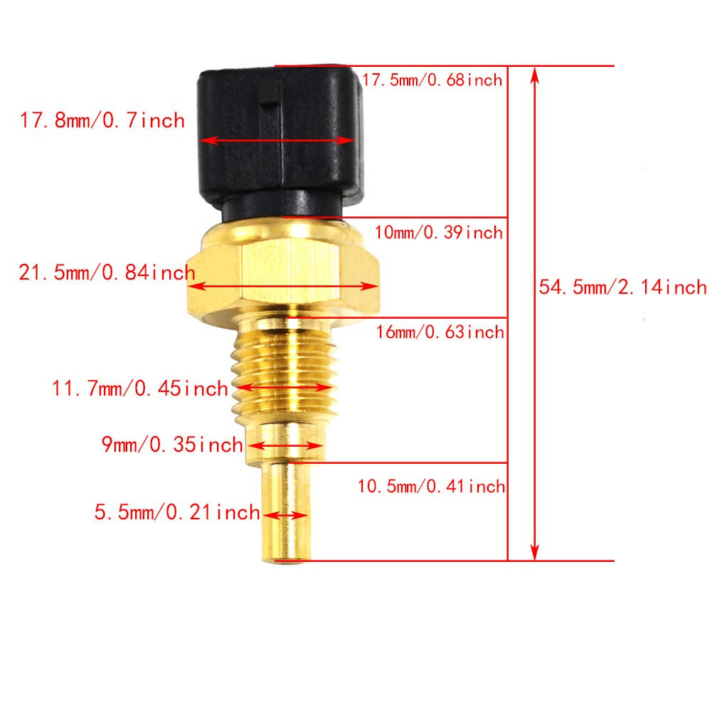 AHL Water Temperature Sensor Compatible with CFMOTO CF500 CF625 X5 U5 Z6 X6 Z6 Z