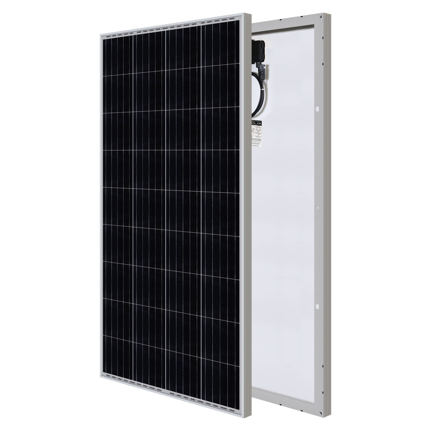 Mighty Max 200W 12V Mono Solar Panel for Carport, Garden, Sun room, Home Fence